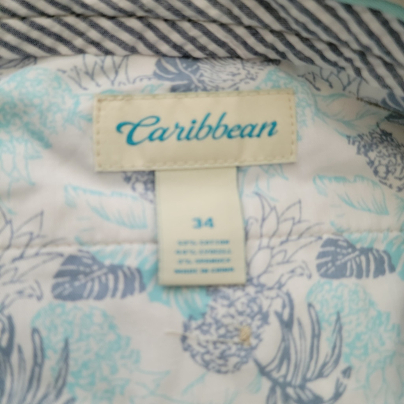 Caribbean Men's Chino Shorts Size 34 Inseam 10" Excellent Condition - Picture 7 of 8